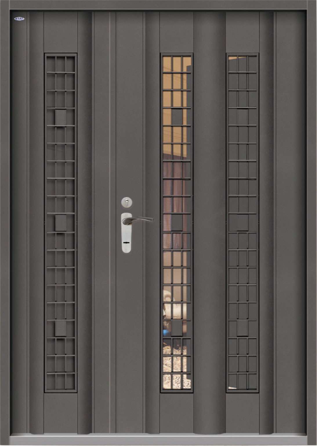 日式風格 藝術門中門 SE403-深灰砂